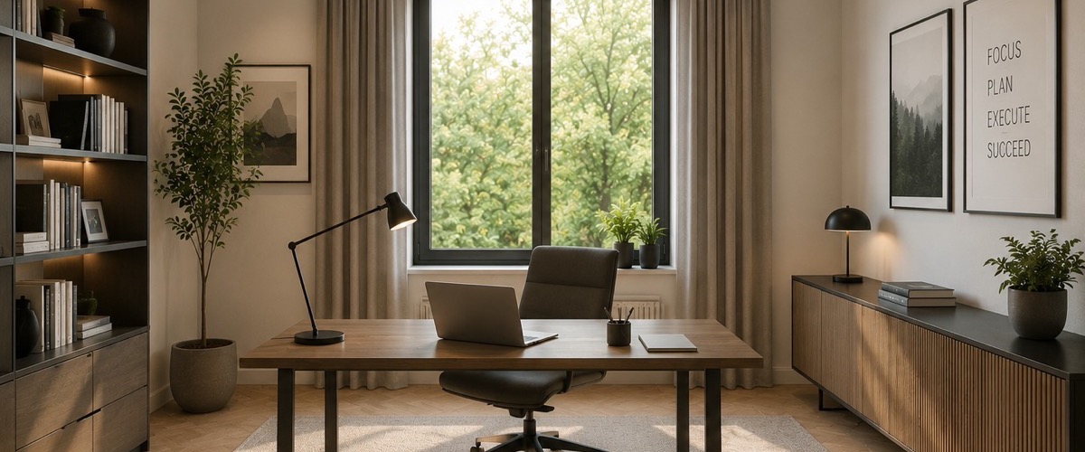 Das Arbeitszimmer wird erwachsen — vom Schreibtisch zum Lieblingsraum