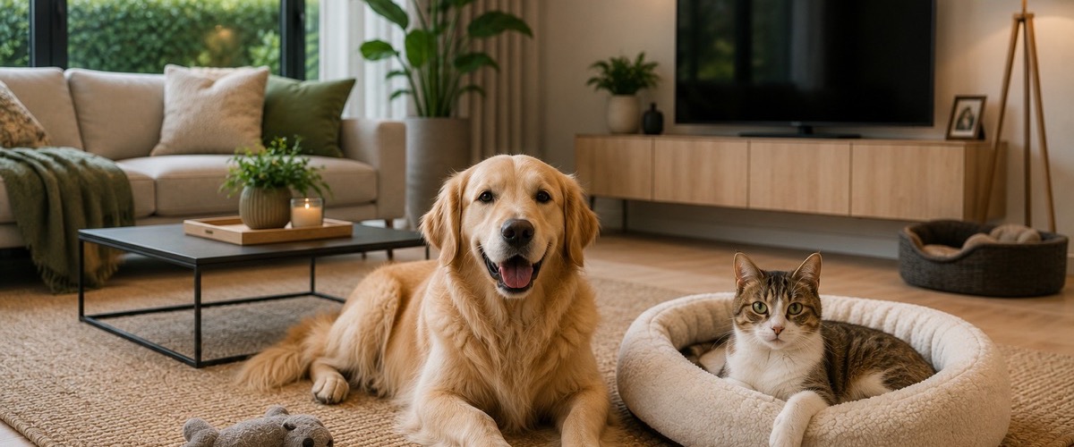Wohnen mit Haustieren — wie Hund und Katze den Grundriss mitbestimmen